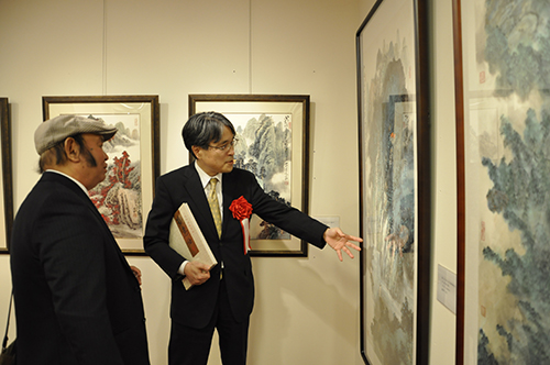 「揚子江」を二人の山水画家が描く